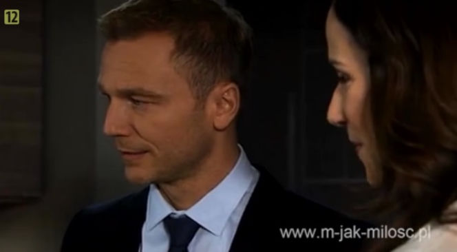 M jak miłość. Andrzej (Krystian Wieczorek), Sonia (Marta Król)