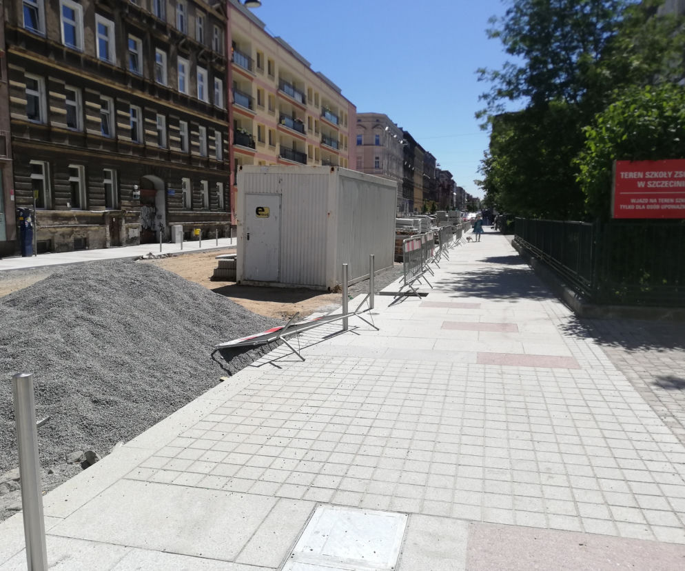 Przebudowa ulic w centrum Szczecina - czerwiec 2020
