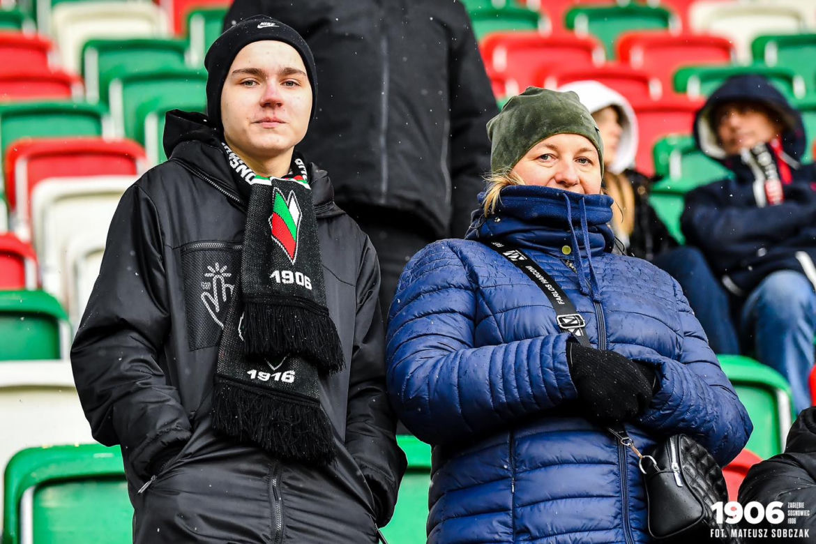 Kibice na meczu Zagłębie Sosnowiec - GKS Katowice