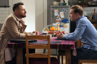 Barwy szczęścia, odc. 3331. Maciej Wilk (Adam Szczyszczaj), Hubert (Marek Molak)