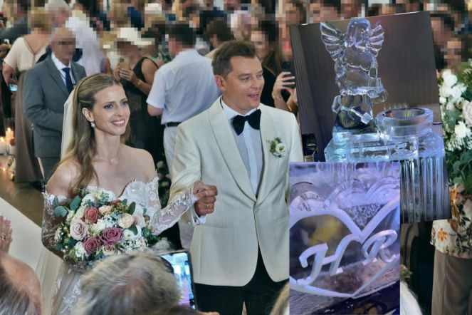 Luksusy na weselu Rafała Brzozowskiego. Anioł polewał gościom do kieliszka