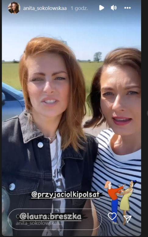 Przyjaciółki 20 sezon na planie. Zuza (Anita Sokołowska), Marta (Laura Breszka)