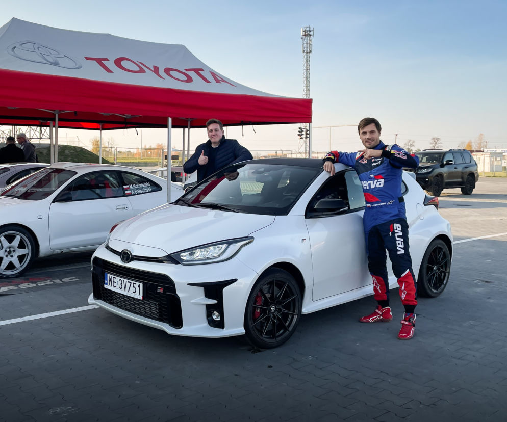 Kuba Przygoński, autor tekstu i Toyota GR Yaris