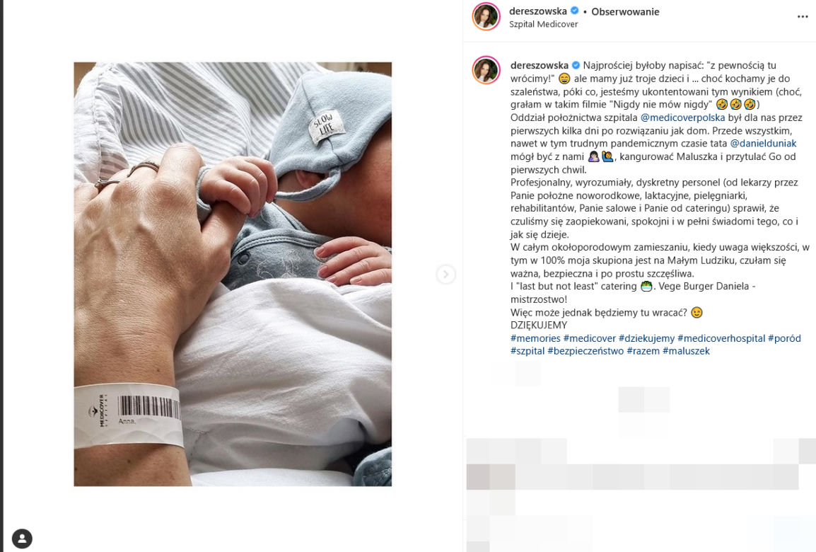 Anna Dereszowska została mamą po czterdziestce