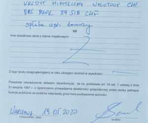 Łukasz Szumowski ujawnia majątek
