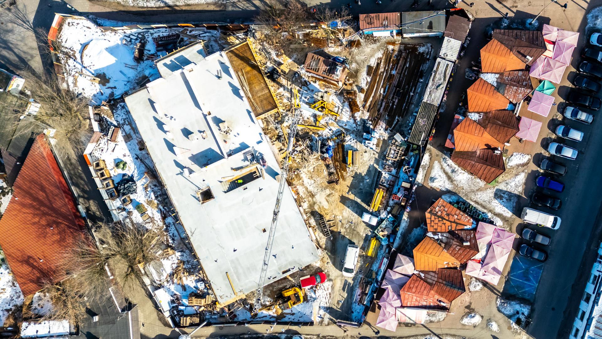 Budowa targowiska w Otwocku