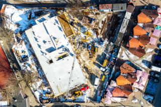 Budowa targowiska w Otwocku