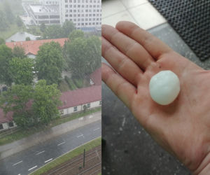  Pogodowy armagedon w Krakowie: Ponad 150 interwencji straży, grad wielkości orzechów włoskich i wielka ulewa