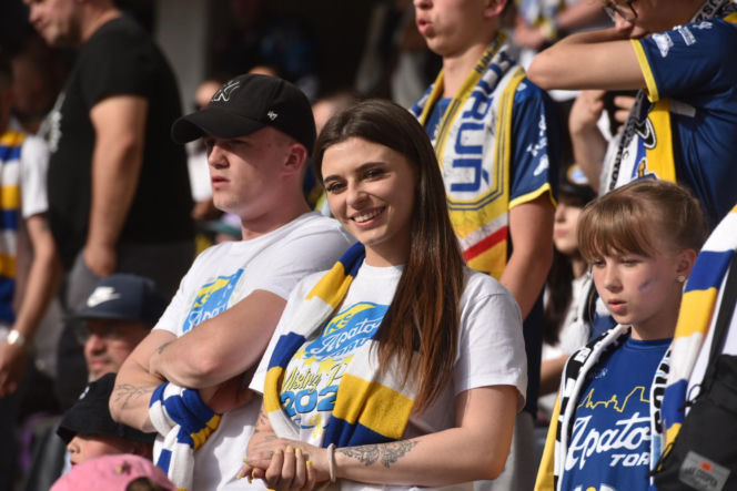 PRES Grupa Deweloperska Toruń - Gezet Stal Gorzów: Zdjęcia kibiców z meczu 7. kolejki PGE Ekstraligi na Motoarenie