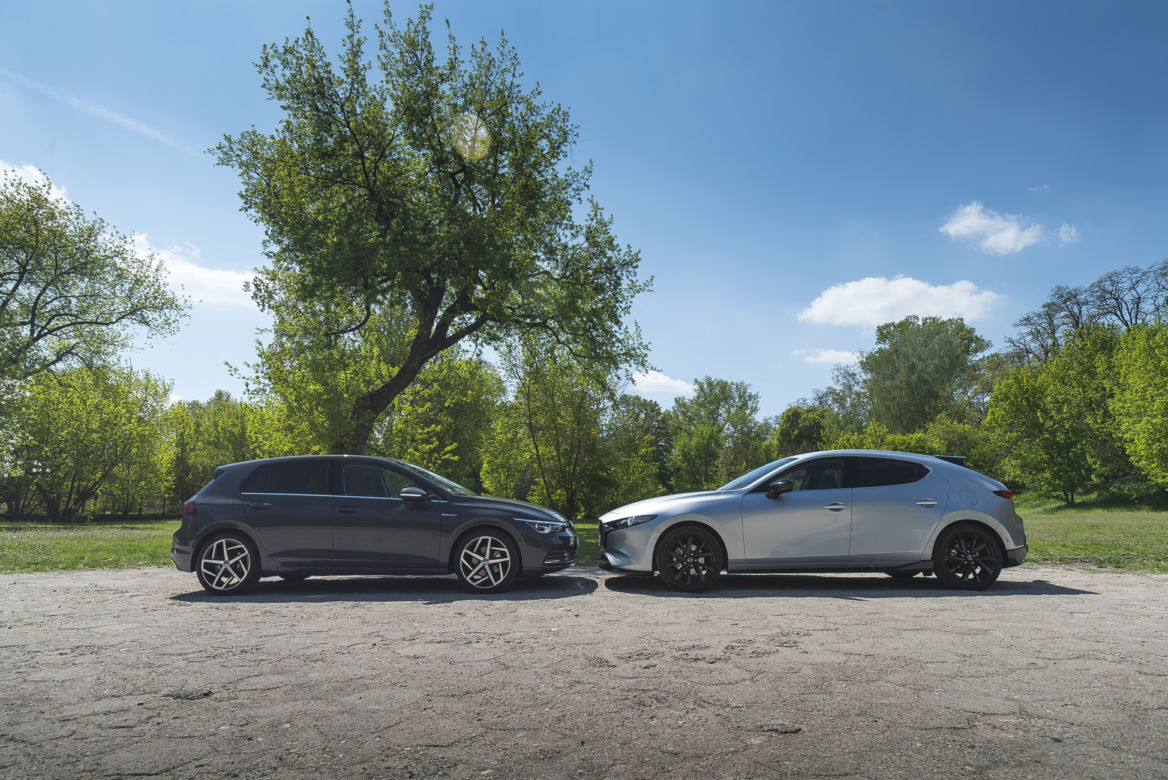 Mazda 3 Skyactiv-G 150 KM MT6 & Volkswagen Golf 8 1.5 eTSI 150 KM DSG7