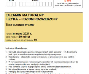 Matura próbna 2021: Fizyka, poziom rozszerzony. Odpowiedzi i arkusze sprawdzisz tutaj