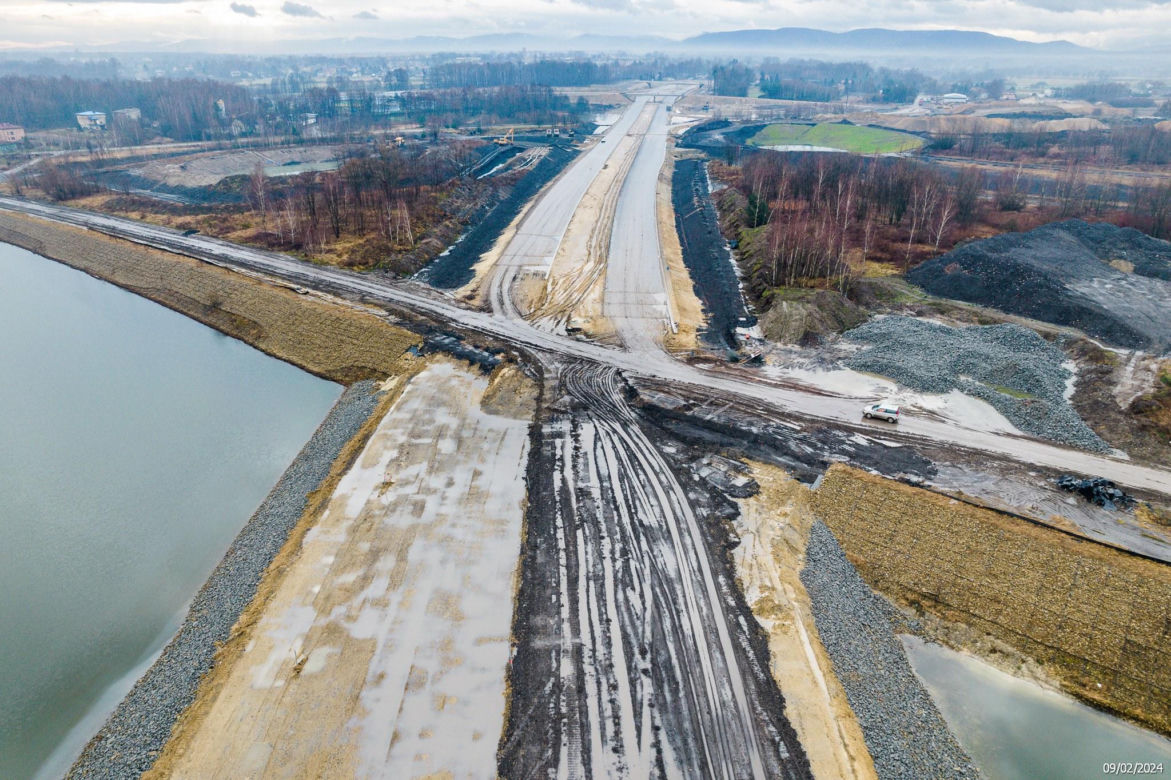 Budowa S1 Oświęcim - Dankowice LUTY 2024