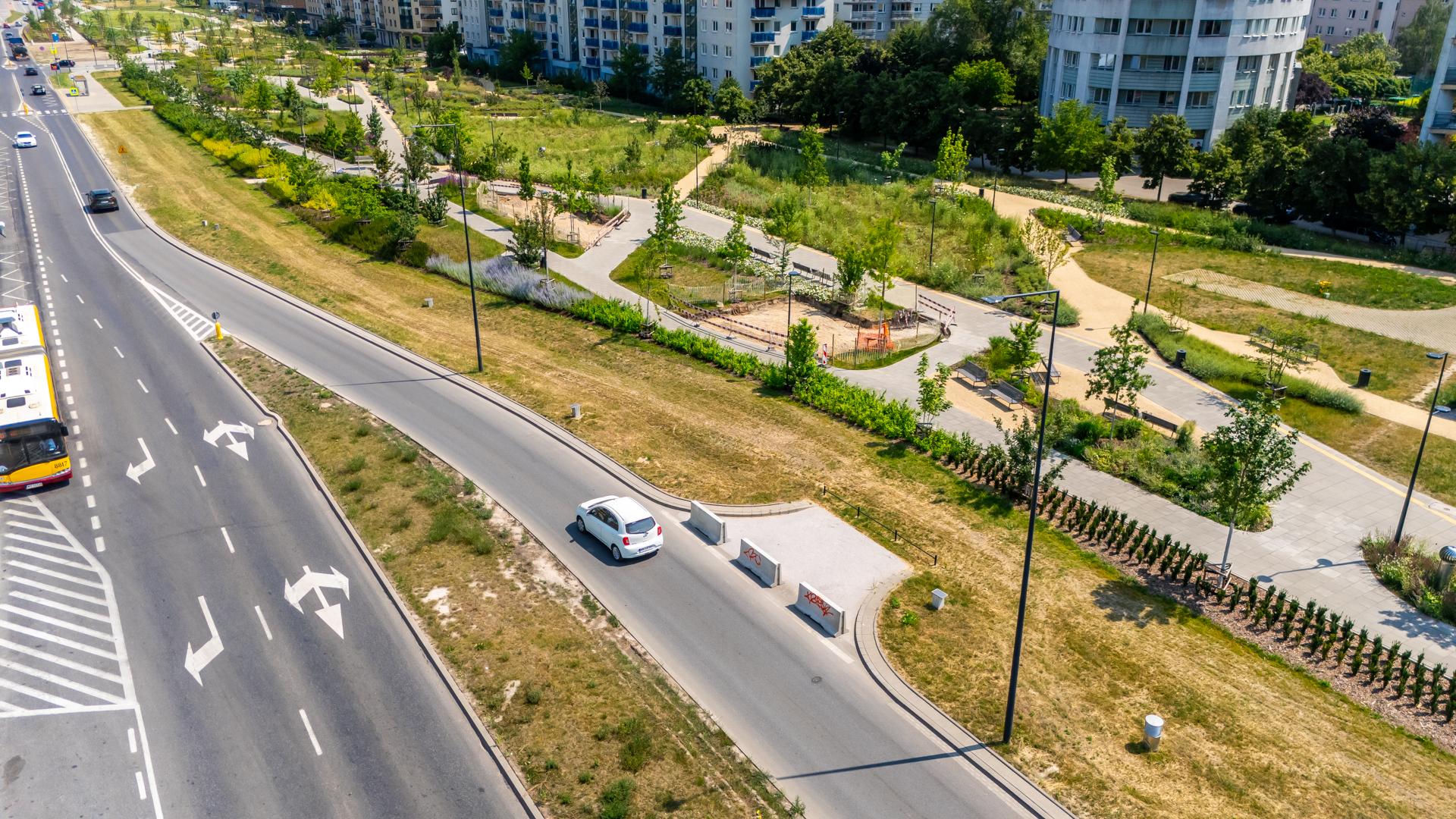 Park nad Południową Obwodnicą Warszawy w Warszawie