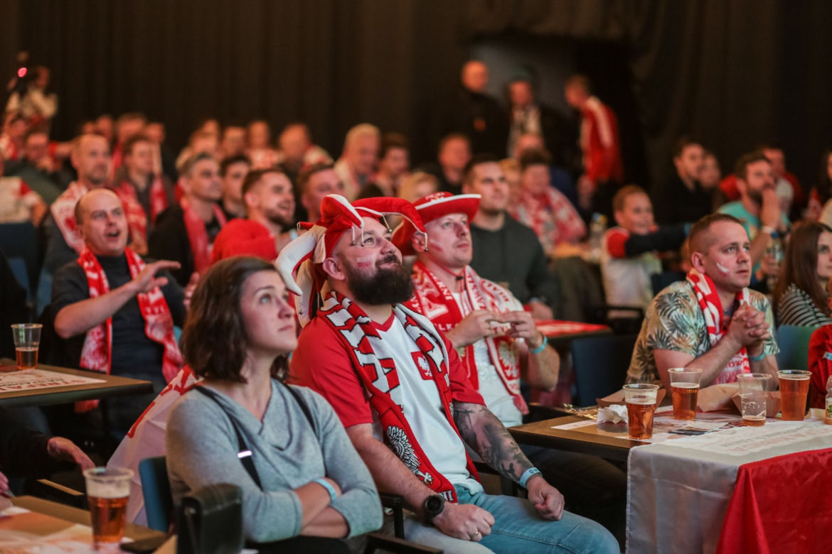 Strefa kibica na Stadionie Śląskim w czasie meczu Polska-Meksyk