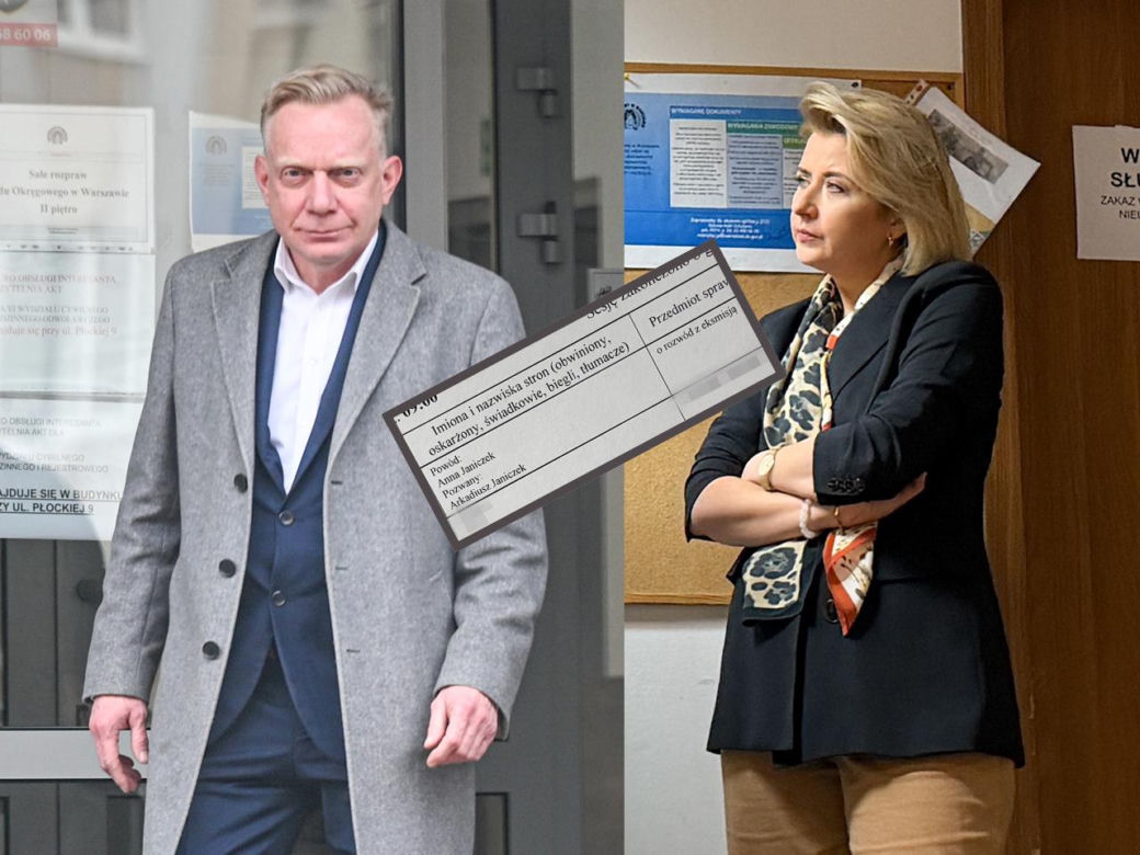 Arkadiusz Janiczek i Anna Janiczek w sądzie: sparwa o rozwód z eksmisją