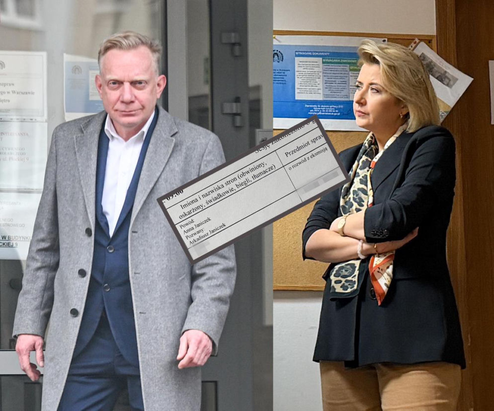 Arkadiusz Janiczek i Anna Janiczek w sądzie: sparwa o rozwód z eksmisją