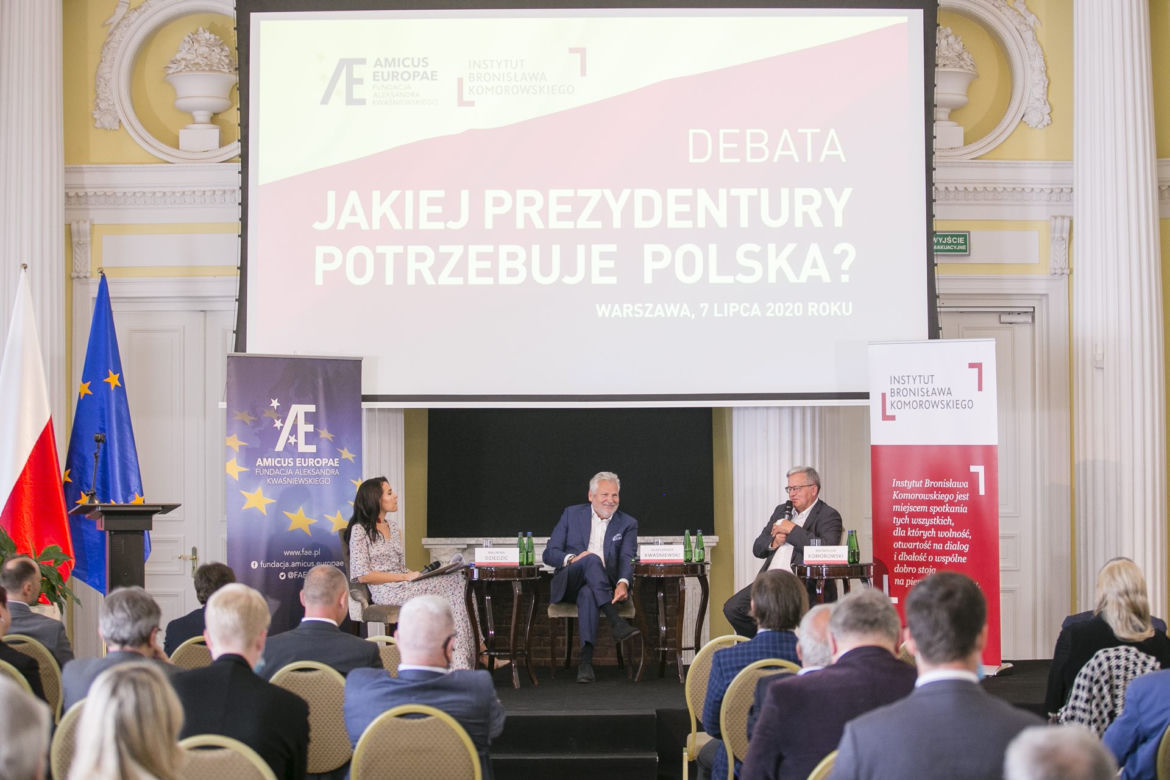 Debata z udziałem prezydentów: Aleksandra Kwasniewskiego i Bronisława Komorowskiego