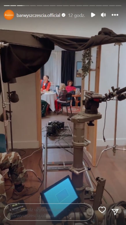 Barwy szczęścia na planie: Beata (Anita Jancia), Grześ (Noah Culbreth), Aro (Martin Bogdan)