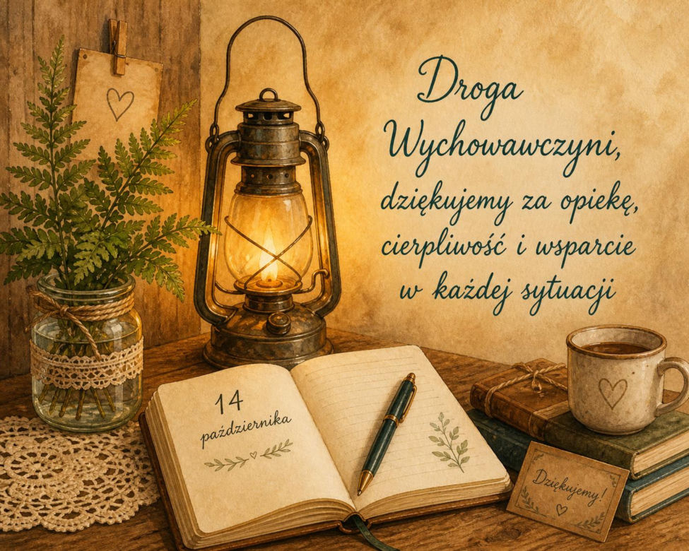 Kartka z życzeniami na Dzień Nauczyciela