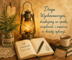 Kartka z życzeniami na Dzień Nauczyciela