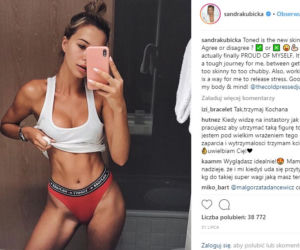 Fotomodelka Sandra Kubicka