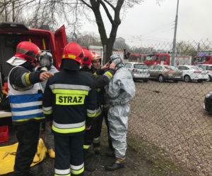 Akcja strażaków na ul. Kolumba