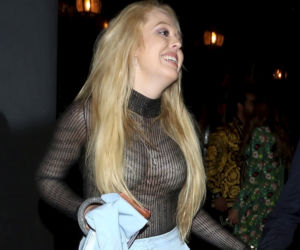 Córka Trumpa w prześwitującej bluzce. Pokazała za dużo? Tiffany Trump