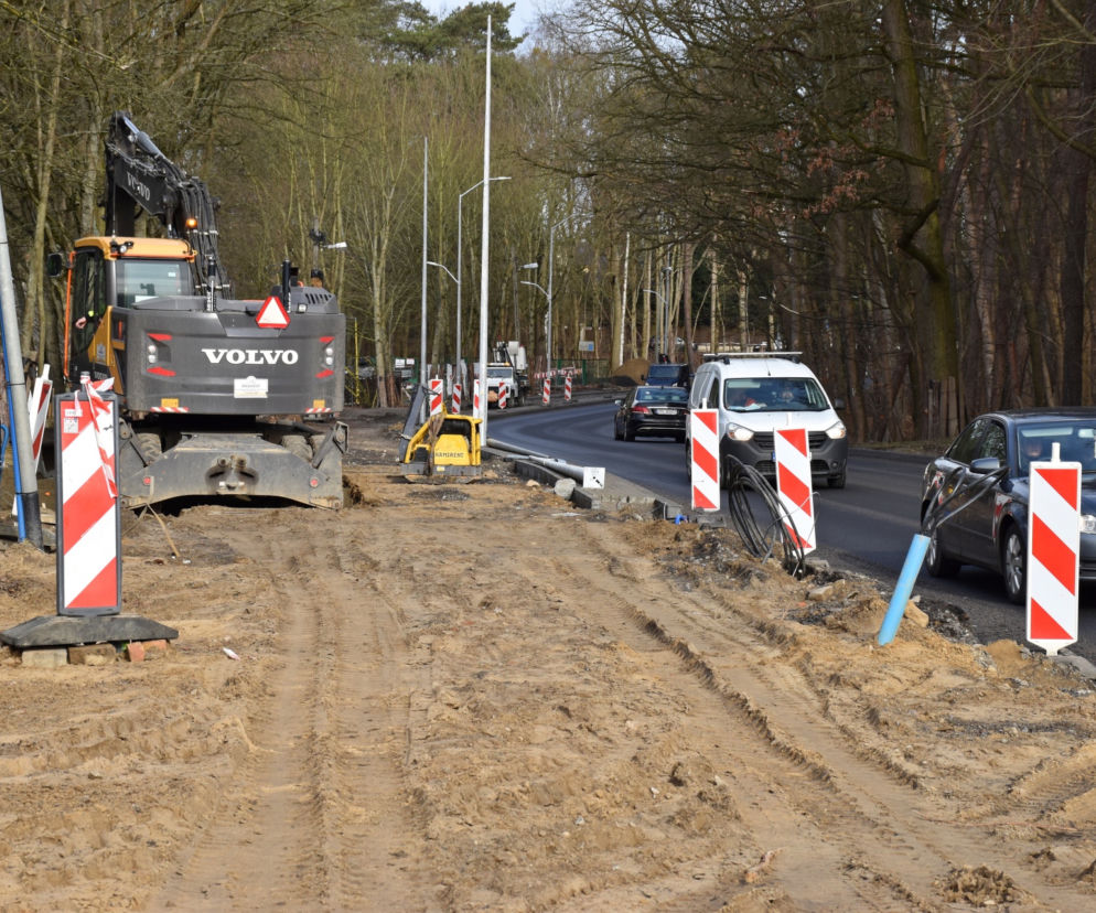 Budowa węzła Głębokie - marzec 2021
