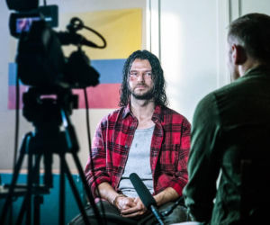 Pierwsza miłość odc. 4182. Paweł Krzyżanowski (Mateusz Kościukiewicz), Janek (Maciej Mikołajczyk)