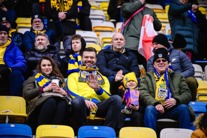 Arka Gdynia - GKS Katowice: Zdjęcia kibiców z meczu 22. kolejki PKO BP Ekstraklasy