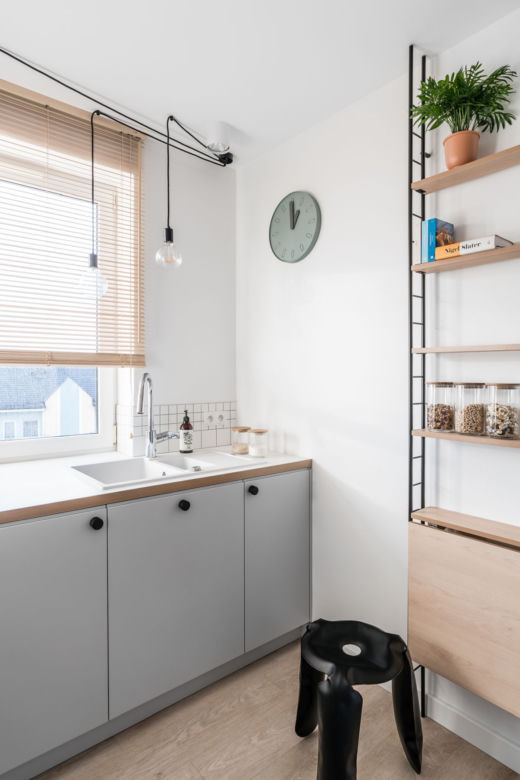 Styl skandynawski w Gdańsku – projekt 45-metrowego mieszkania