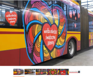 MZA: Autobus nr tab. 8221 - Solaris U18 dla WOŚP