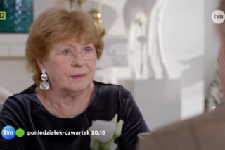 Na Wspólnej odc. 4271. Krystyna Agier (Małgorzata Knothe), Juliusz (Daniel Olbrychski)