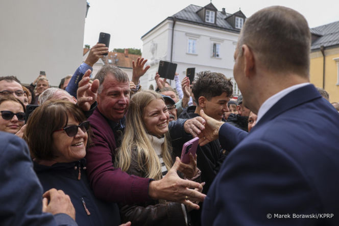 Karol Nawrocki na dożynkach