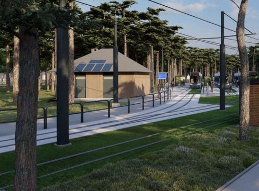 Będzie nowa pętla tramwajowa w Lesie Gdańskim. Miasto obiecuje zielone torowiska i rośliny na przystankach 