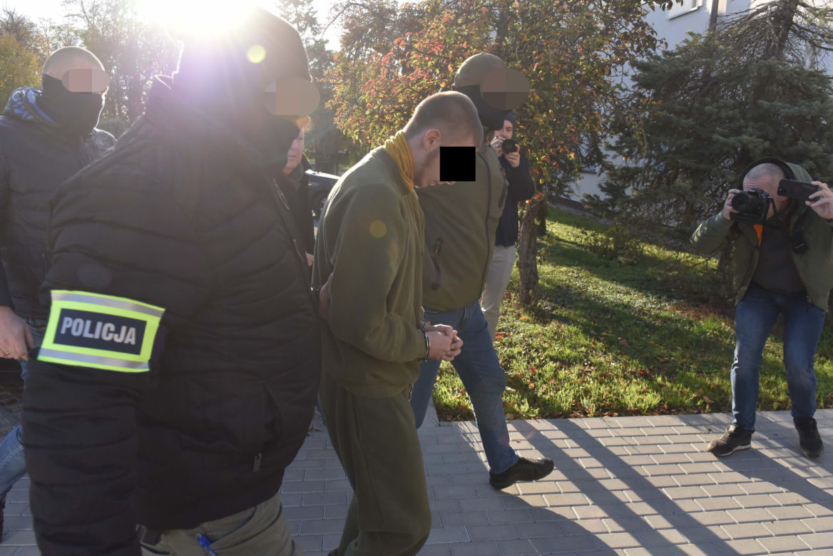 Doprowadzenie do prokuratury podejrzanego o zamordowanie Nadii G.