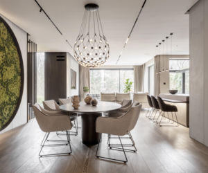 Biel we wnętrzach - projekt Tissu Architecture