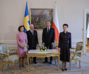 Marta Nawrocka, Karol Nawrocki, król Karol XVI Gustaw, królowa Sylwia