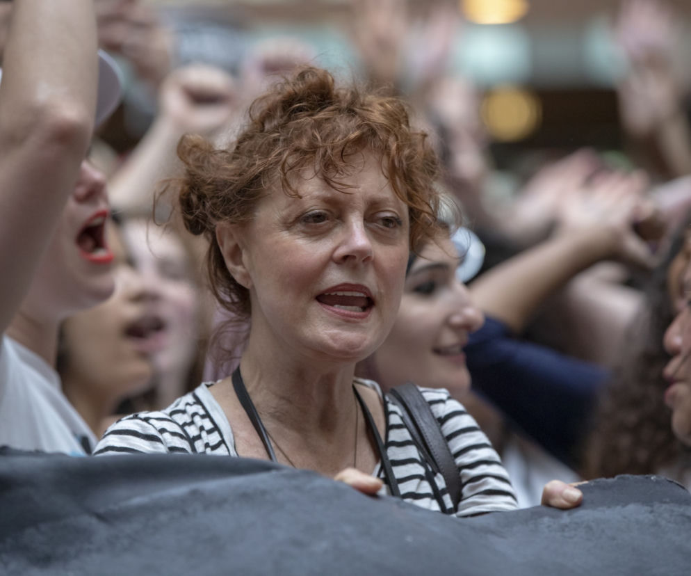 Susan Sarandon na proteście