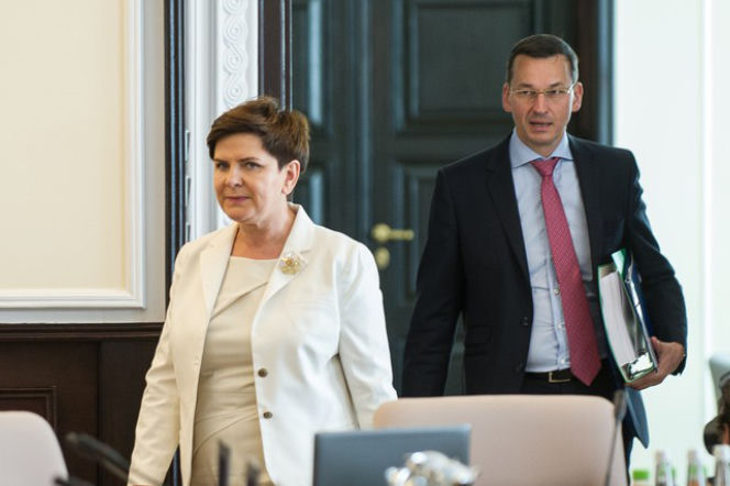 Beata Szydło i Mateusz Morawiecki