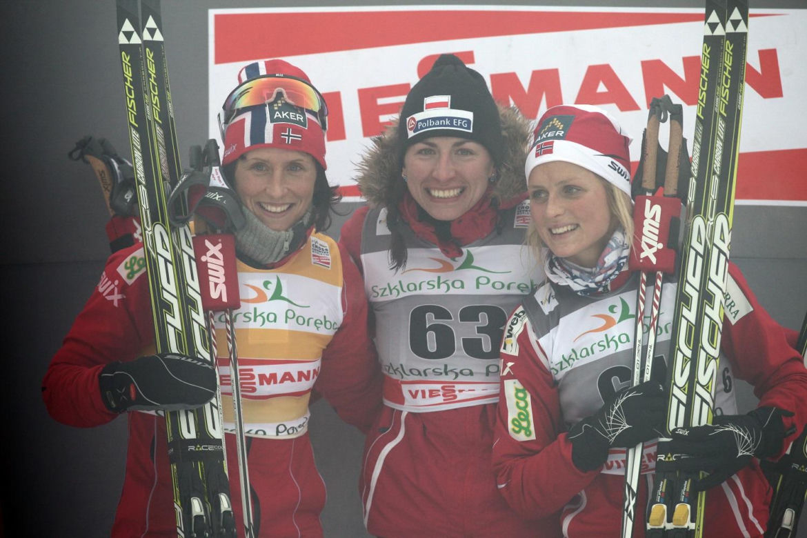 Justyna Kowalczyk, Therese Johaug, Marit Bjoergen