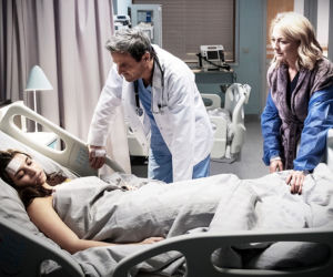 W rytmie serca 2 sezon. Alex (Julia Wieniawa), Katrin (Edyta Olszówka), Robert (Piotr Polk)  