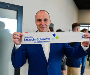 Nowa tymczasowa hala przylotów na lotnisku w Goleniowie