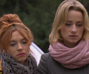 Pierwsza miłość odc. 2286. Rocznica śmierci Dagi. Daria (Angelika Kujawiak), Sabina (Urszula Dębska)