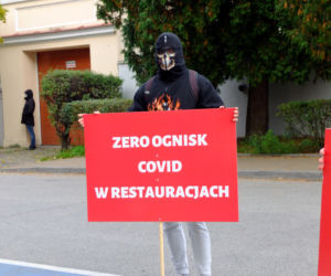 Nie chcą zamykać swoich lokali. W Lublinie protestowała branża gastronomiczna