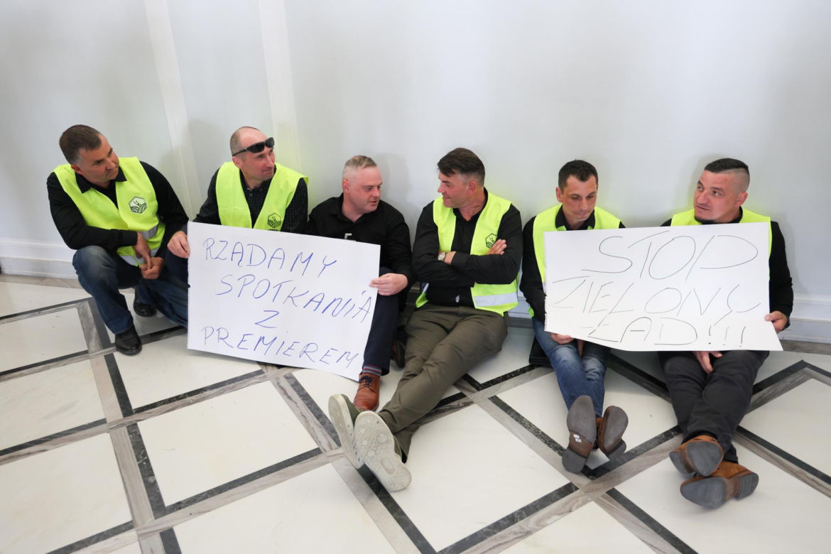 Rolnicy protestują w Sejmie