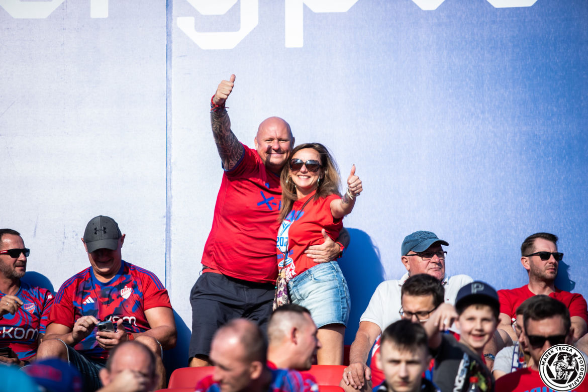 Kibice podczas meczu Raków Częstochowa - Jagiellonia Białystok 