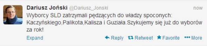 Joński tweet