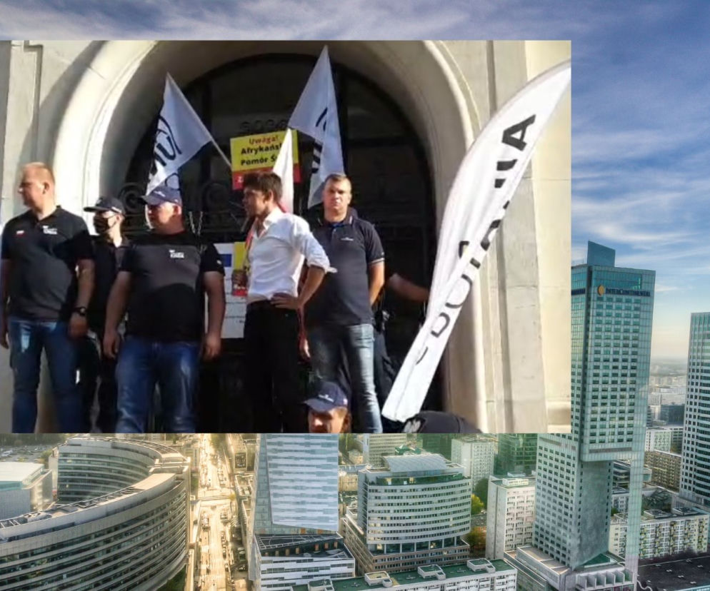 DYM pod Ministerstwem Rolnictwa. Protest i desperacka próba przedstawicieli AGROunii [WIDEO]