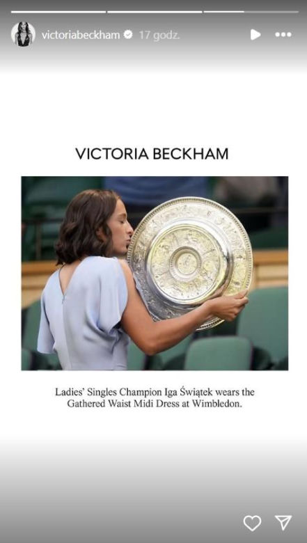 Iga Świątek, Victoria Beckham